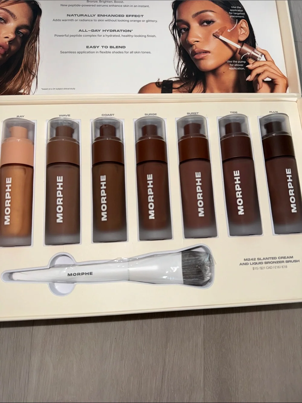 Morphe Complexion Boost Peptide Glow & Bronzing Serums PR Box